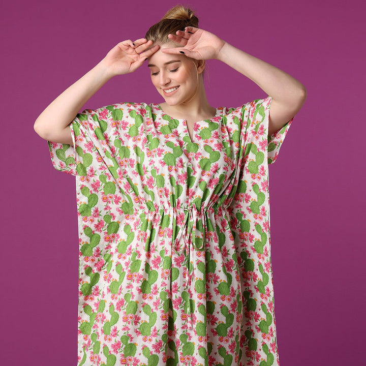 Cactus Flower Kaftan